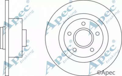 APEC BRAKING dsk3234 -  Тормозной диск